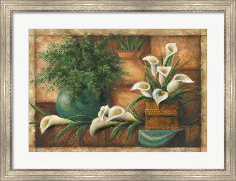 Framed Vessels And Callas Print