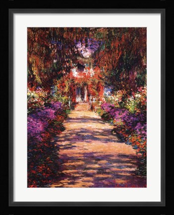Framed Il Viale del Giardino Print