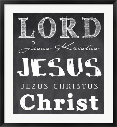 Framed Lord Jesus Christ Print