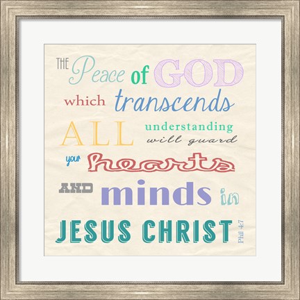Framed Peace of God Print