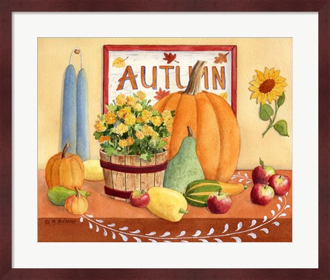 Framed Autumn Table Print