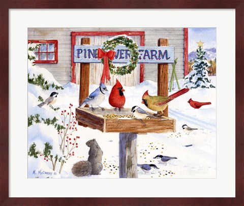 Framed Pine River Farm Print