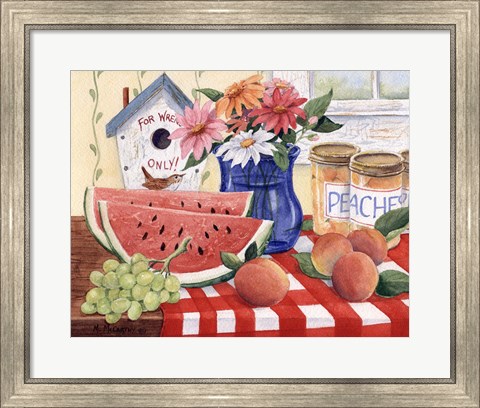 Framed Watermelon Season Print