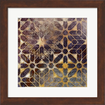 Framed Mystic Tiles I Print
