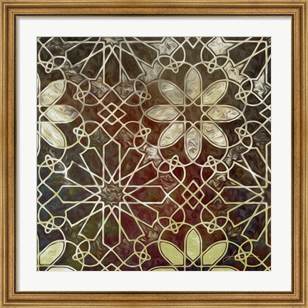 Framed Mystic Tiles II Print