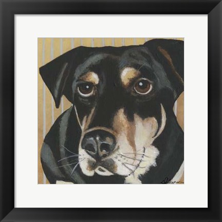 Framed Dlynn&#39;s Dogs - Ginger Print
