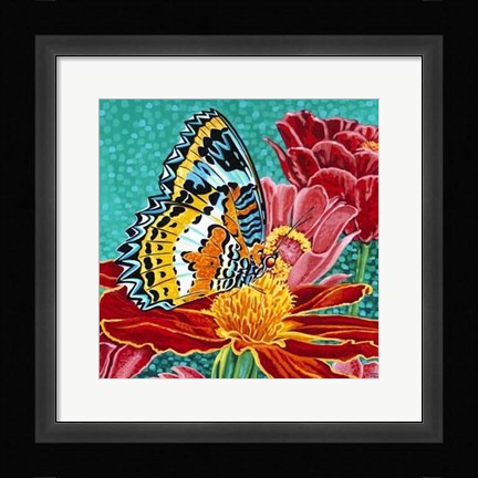 Framed Poised Butterfly I Print