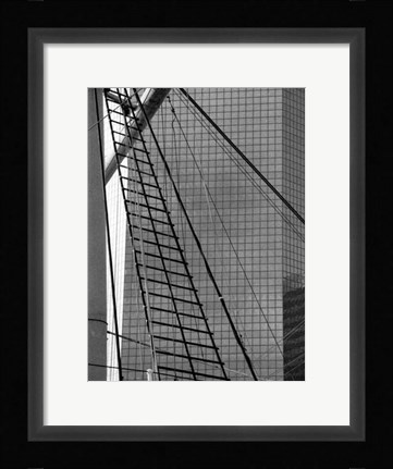 Framed South Street Seaport III Print