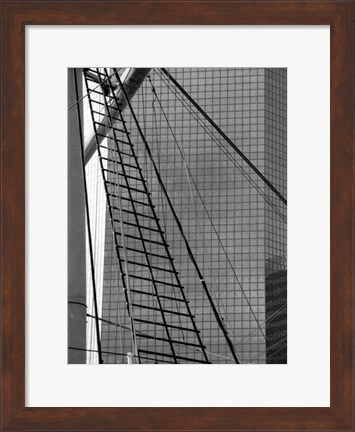 Framed South Street Seaport III Print
