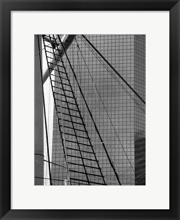 Framed South Street Seaport III Print