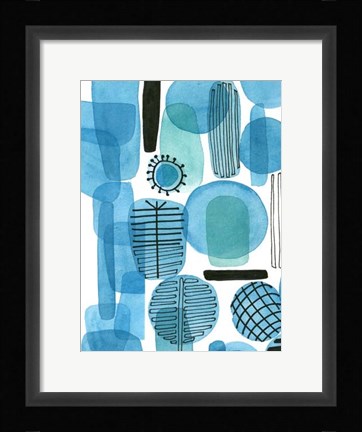 Framed Mod Orbit I Print