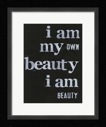 Framed Be Beautiful I Print