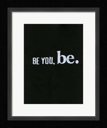 Framed Be Beautiful III Print