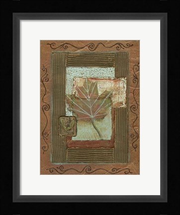 Framed Leaf Quartet II Print