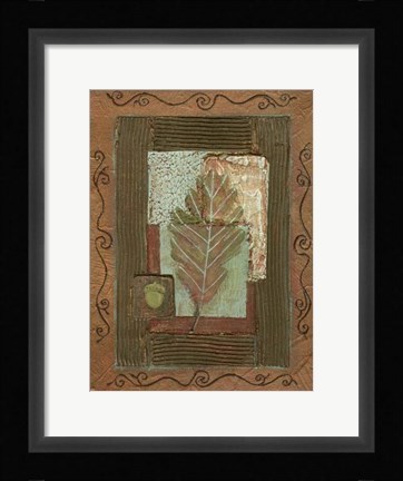 Framed Leaf Quartet IV Print