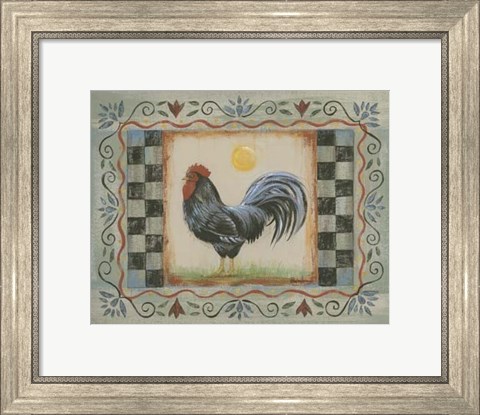 Framed Proud Rooster II Print