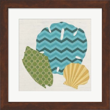 Framed Shell Patterns I Print