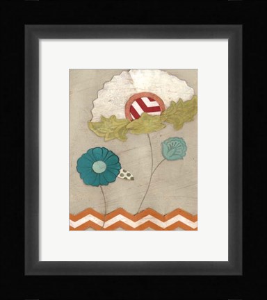 Framed Petal Patterns II Print