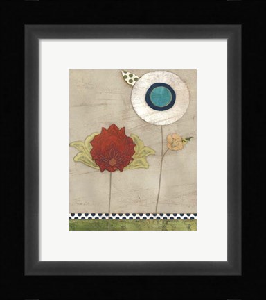 Framed Petal Patterns III Print