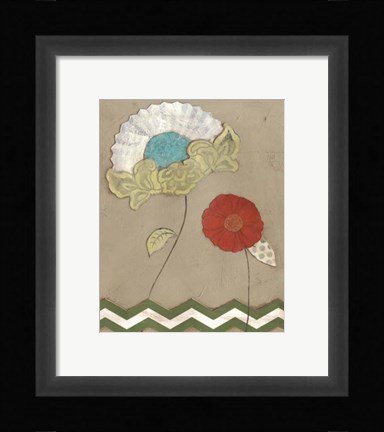 Framed Petal Patterns VI Print