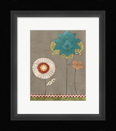 Framed Petal Patterns IX Print