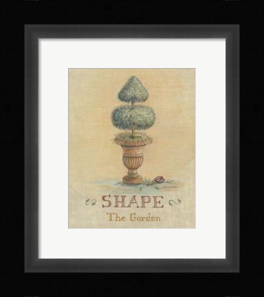 Framed Garden Series in Linen II Print