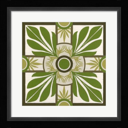 Framed Non-Embellished Palm Motif I Print