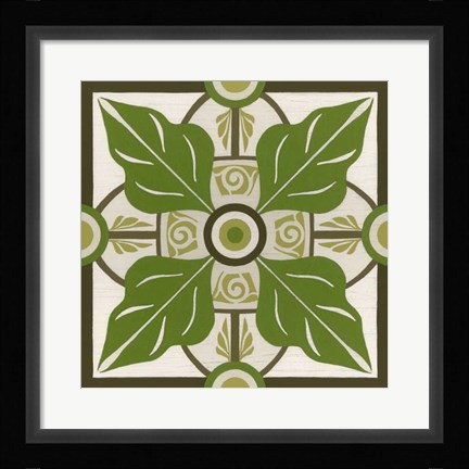 Framed Non-Embellished Palm Motif IV Print