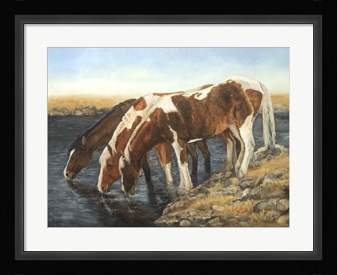 Framed Tres Caballos Print