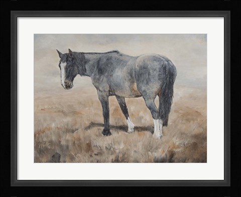 Framed Color Blue Print