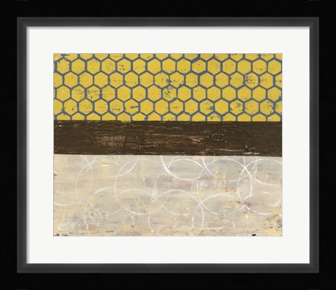 Framed Honey Comb Abstract II Print