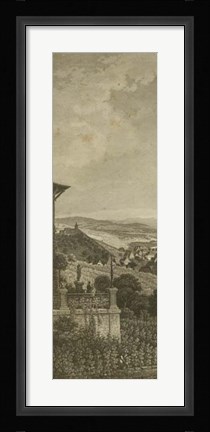 Framed Pastoral Panorama I Print