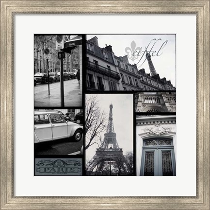 Framed Snapshots of Paris Print