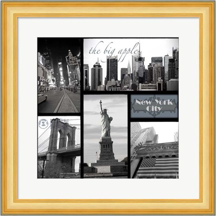 Framed Snapshots of New York Print