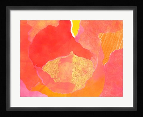 Framed Cabbage Rose II Print