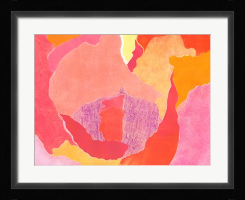 Framed Cabbage Rose IV Print