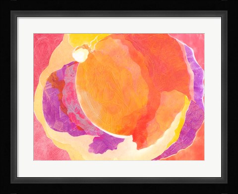 Framed Cabbage Rose V Print