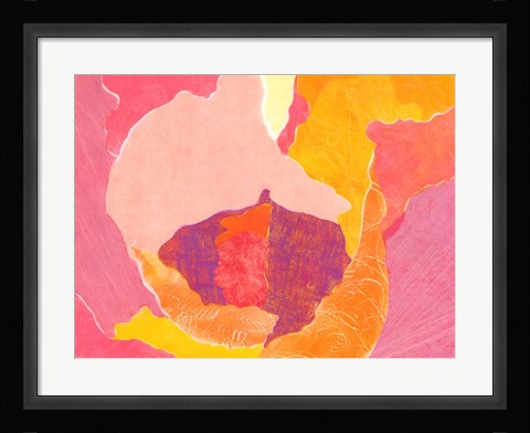 Framed Cabbage Rose VI Print