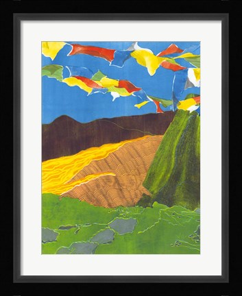 Framed Prayer Flags I Print