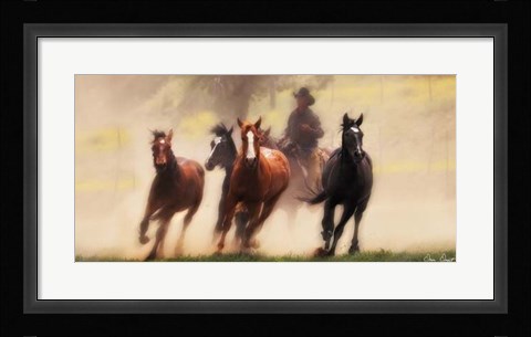 Framed Chase IV Print
