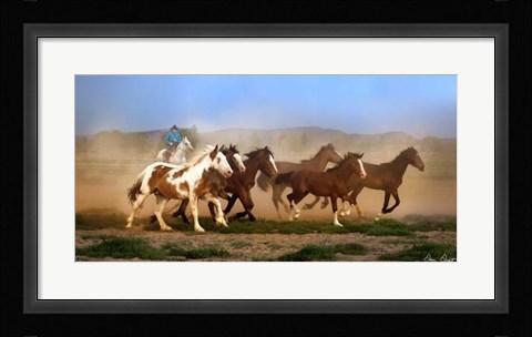 Framed Chase VI Print