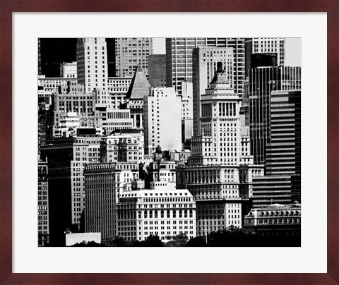 Framed NYC Skyline IX Print