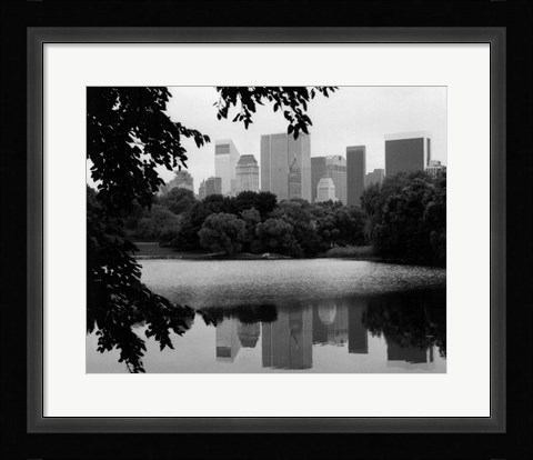 Framed NYC Skyline X Print