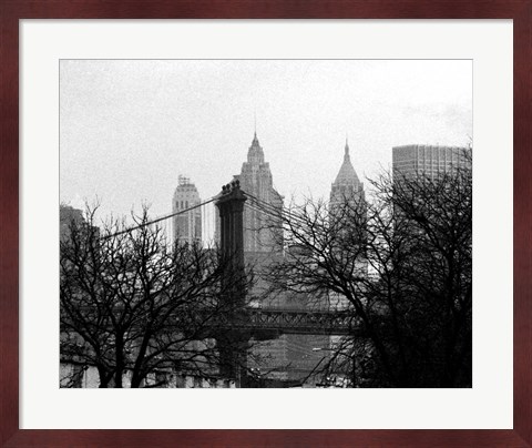 Framed Bridges of NYC V Print