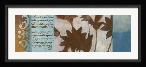 Framed Flower Filigree Panorama II Print