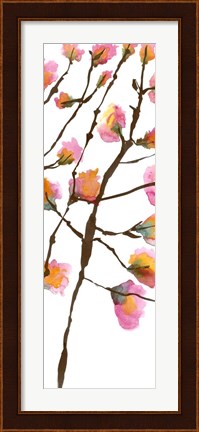Framed Inky Blossoms II Print