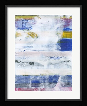 Framed White Wash I Print