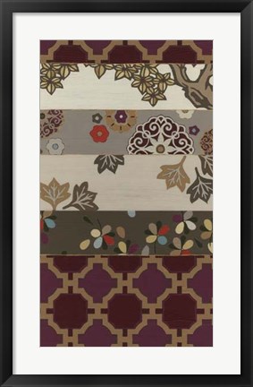 Framed Autumnal Tapestry I Print