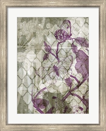 Framed Arabesque Butterflies IV Print