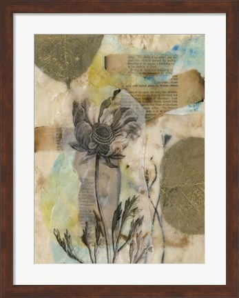 Framed Vellum Floral II Print